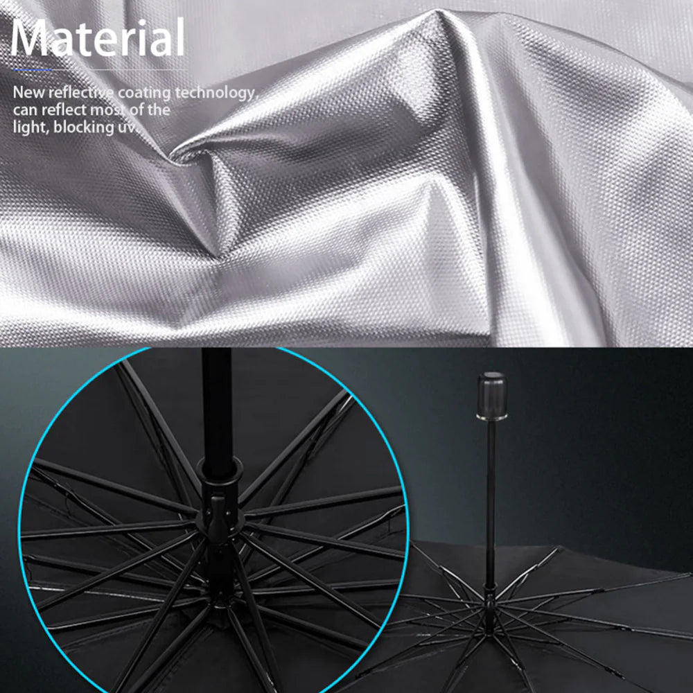Parasol plegable para parabrisas de coche de 51"