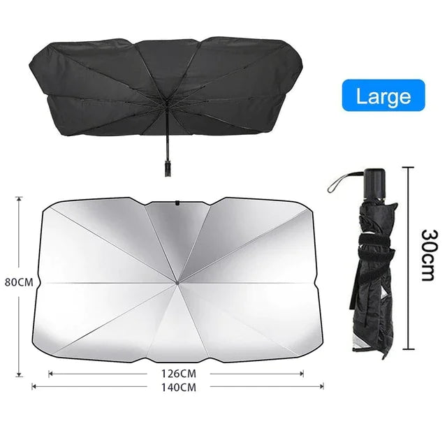 Parasol plegable para parabrisas de coche de 51"