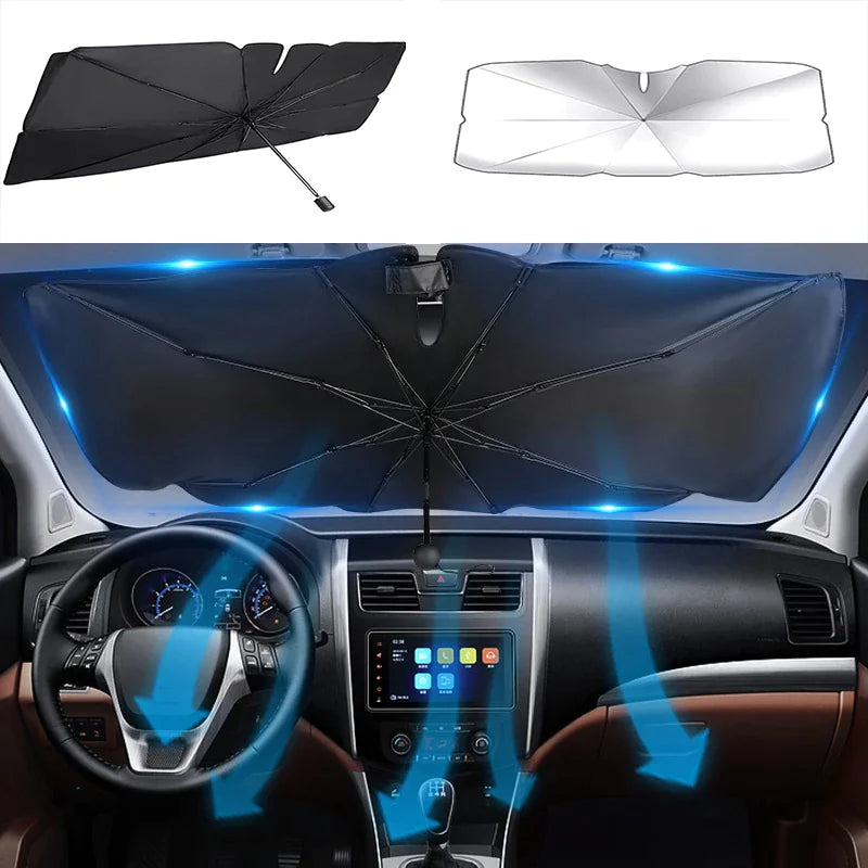 Parasol plegable para parabrisas de coche de 51"